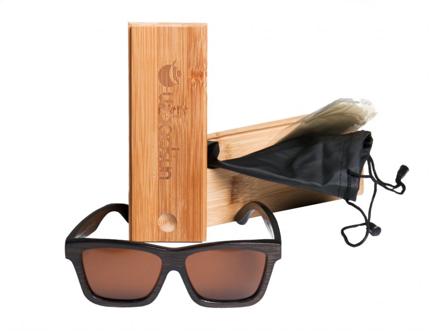 Gafas de sol de madera Natural Painted  de Bambú  &  Brown lens