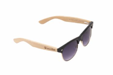 Gafas de sol de madera MIX Natural de Bambú  & Black lens