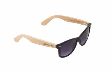 Gafas de sol de madera MIX Natural de Bambú  & Black lens