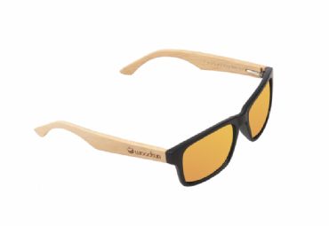 Gafas de sol de madera MIX Natural de Bambú  & Orange lens