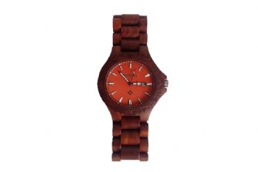 Reloj de madera redondo Red hombre