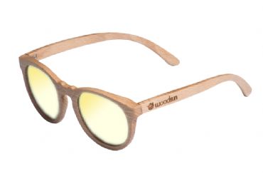 Gafas de sol de madera Natural de Beech  & Yellow lens