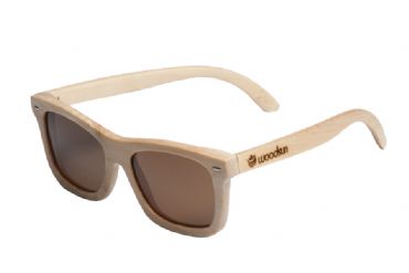 Gafas de sol de madera Natural  de Bambú  & Brown lens